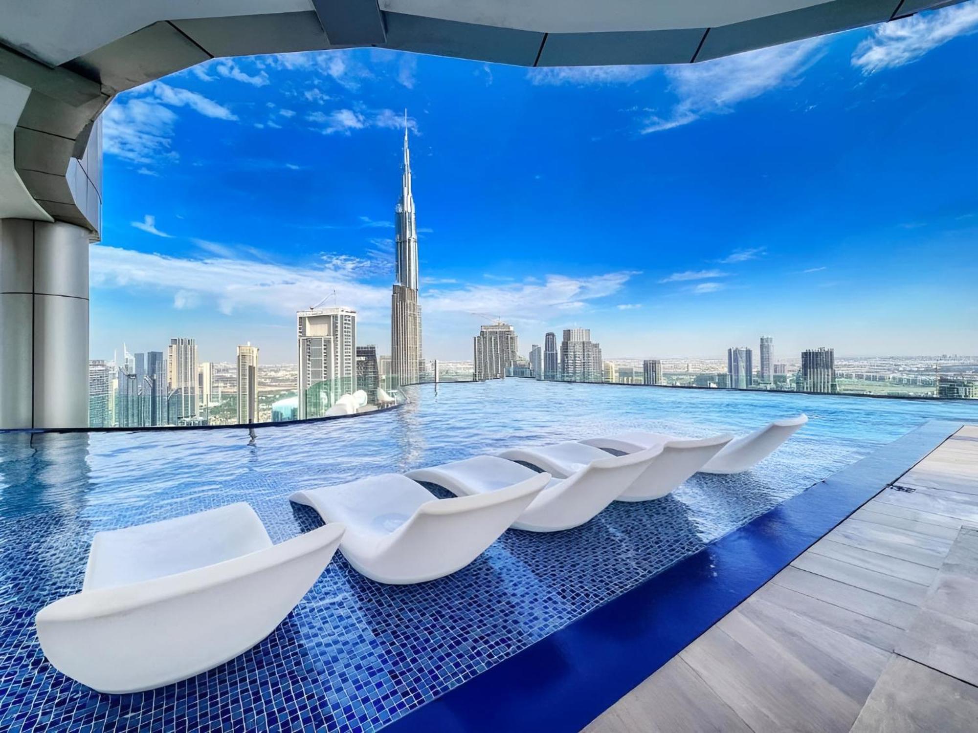 Apartment Famous Infinity Pool 64th Floor Near Burj Khalifa Dubai